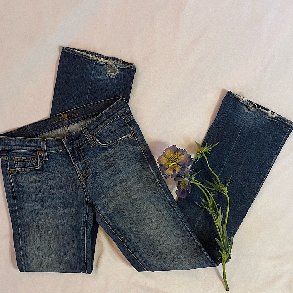 7 For All Mankind Jeans, Distressed Bootcut 🕶